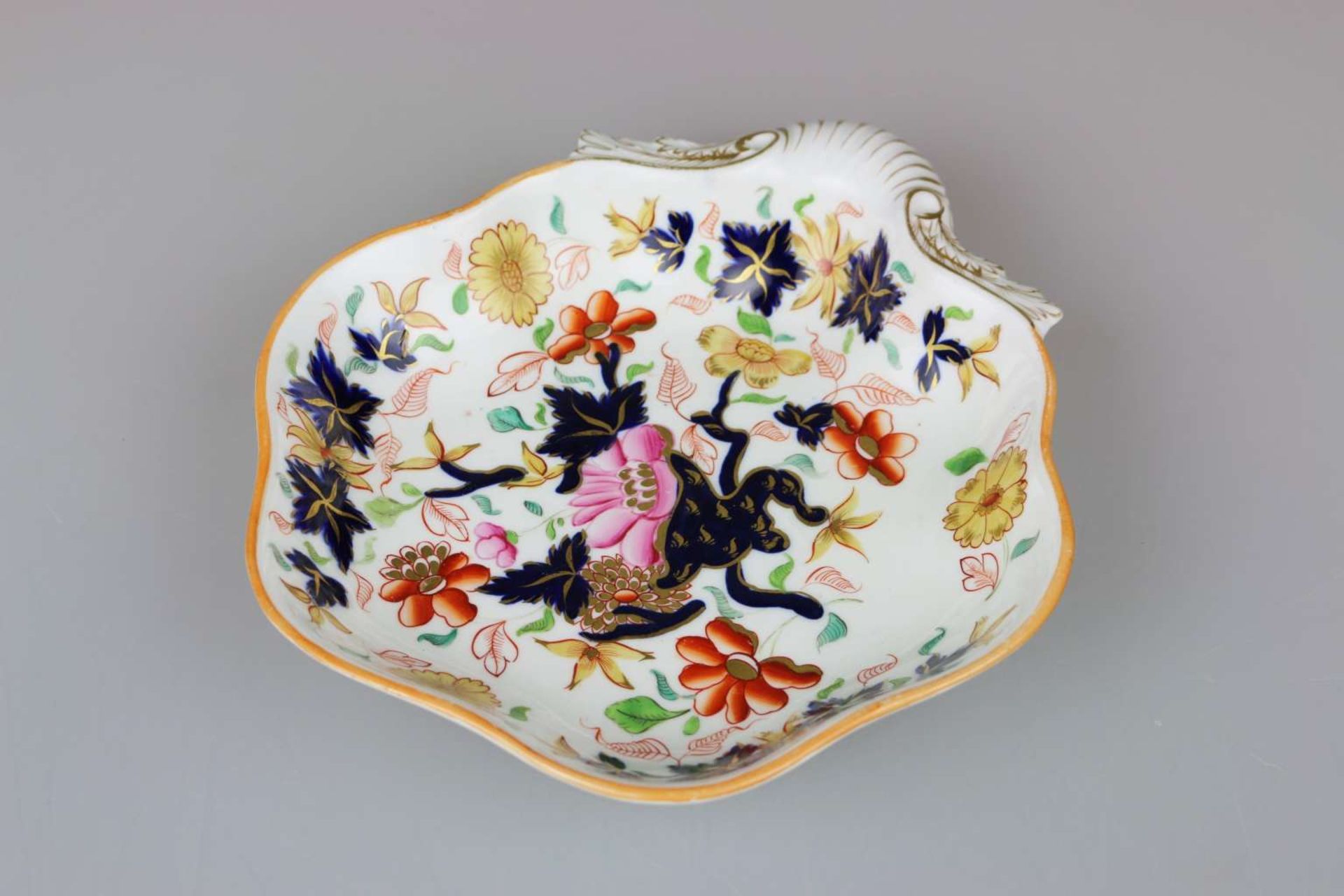 England, Muschel Schale im Imari Stil, circa 1830