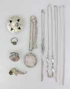 Konvolut von 10 Silber Kleinteilen/Schmuck