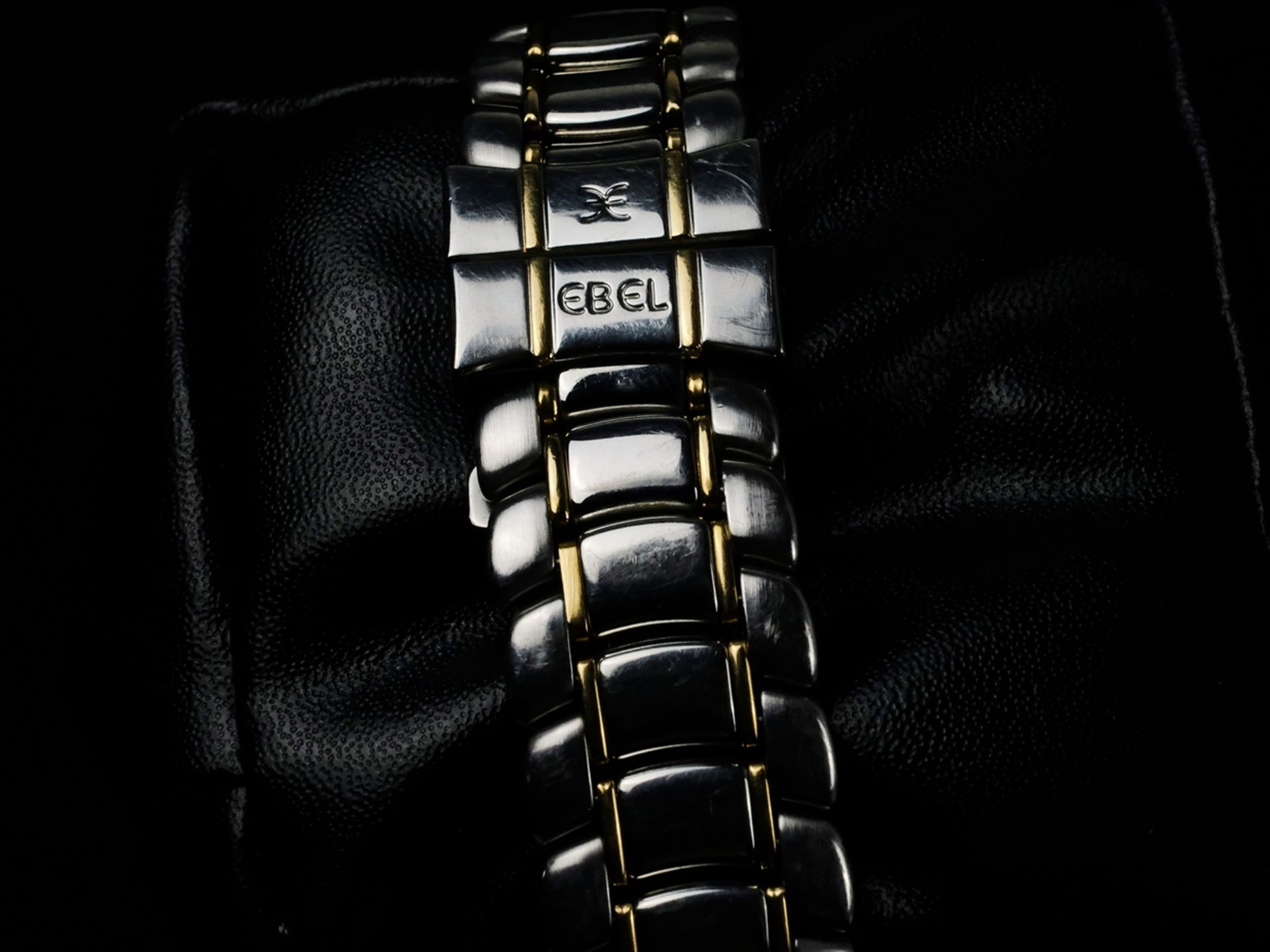 EBEL WATCH "Discovery", black dial with white Arabic numerals, white geometric hands, D 4cm, quartz - Image 3 of 7