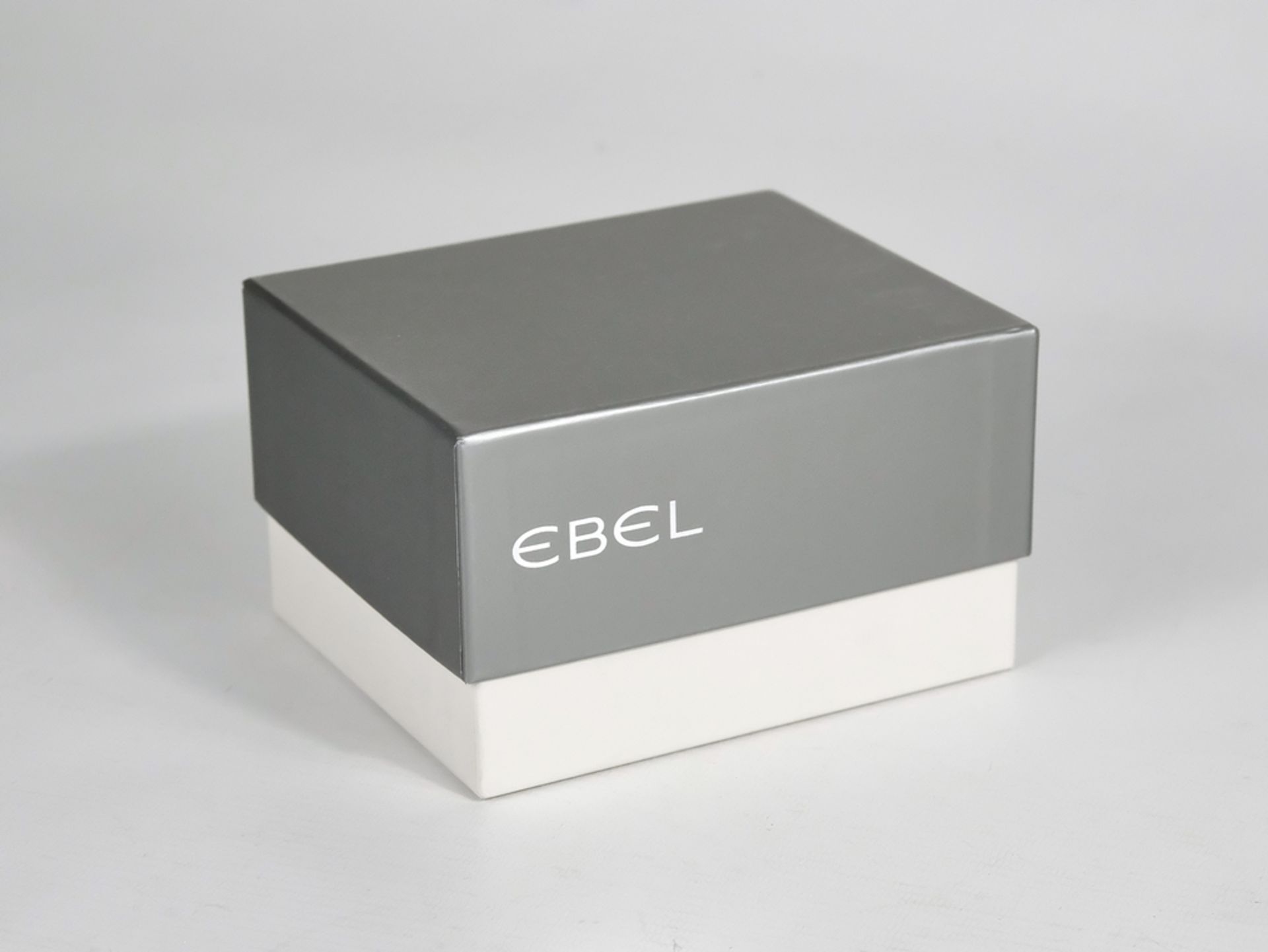 EBEL WATCH "Discovery", black dial with white Arabic numerals, white geometric hands, D 4cm, quartz - Image 6 of 7
