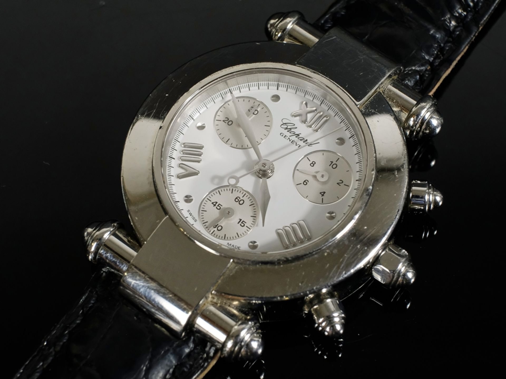CHOPARD LADIES' WATCH "Imperiale Dau", white dial with Roman numerals at 12/4/7, silver hands, d 3.