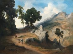 Bernhard Fries – Hochgebirgslandschaft bei Civitella