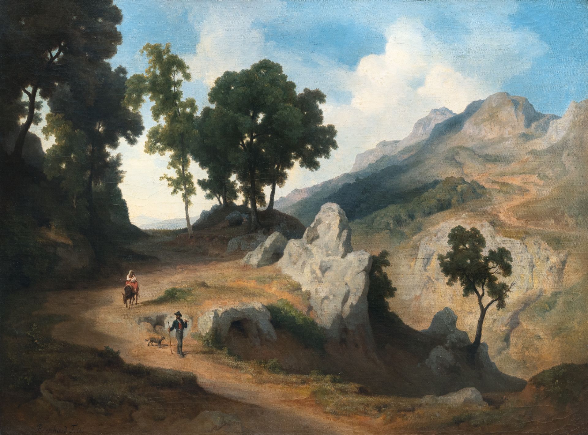 Bernhard Fries – Mountain landscape near Civitella