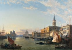 Friedrich Nerly – Blick über den Bacino di San Marco in Venedig