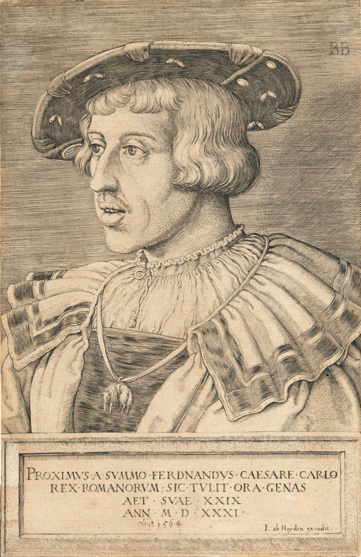 Barthel Beham – Portrait of King Ferdinand I of Bohemia and Hungary