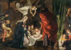 Aertgen Claesz. van Leyden (Zugeschrieben) – Die Geburt Christi