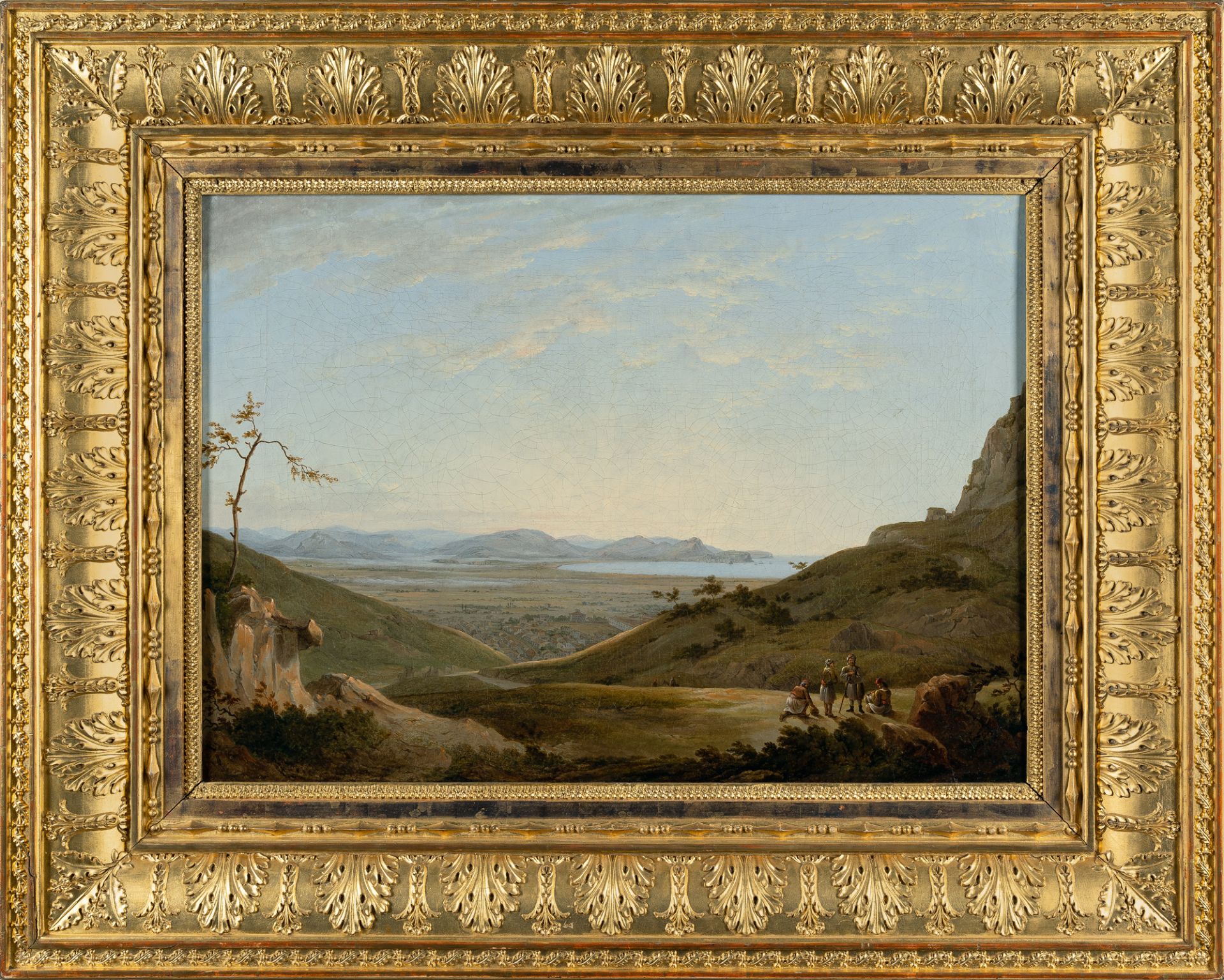 Wilhelm August Ferdinand von Stademann ? – Greek landscape with a view of Nauplia - Image 4 of 4