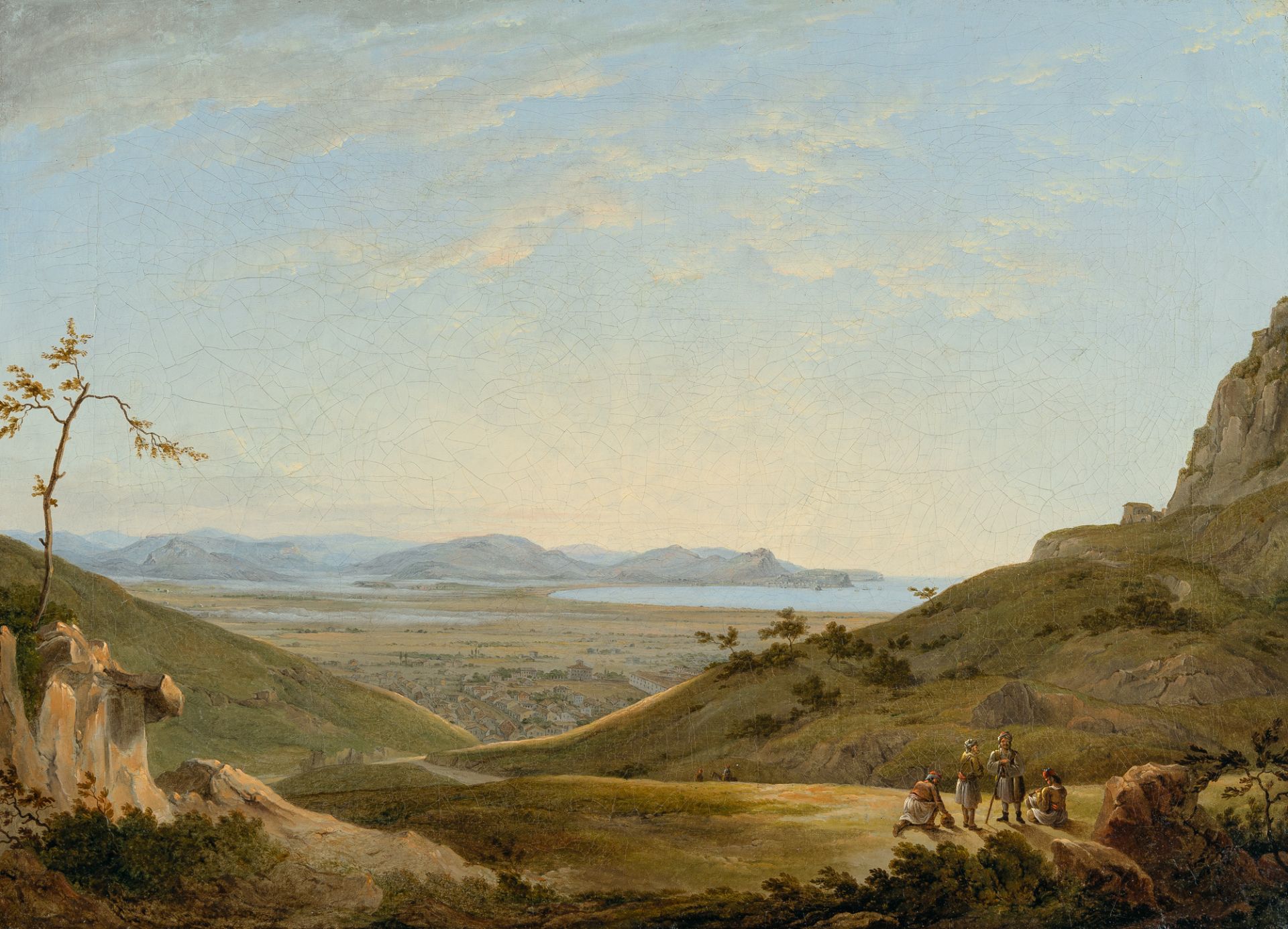 Wilhelm August Ferdinand von Stademann ? – Greek landscape with a view of Nauplia