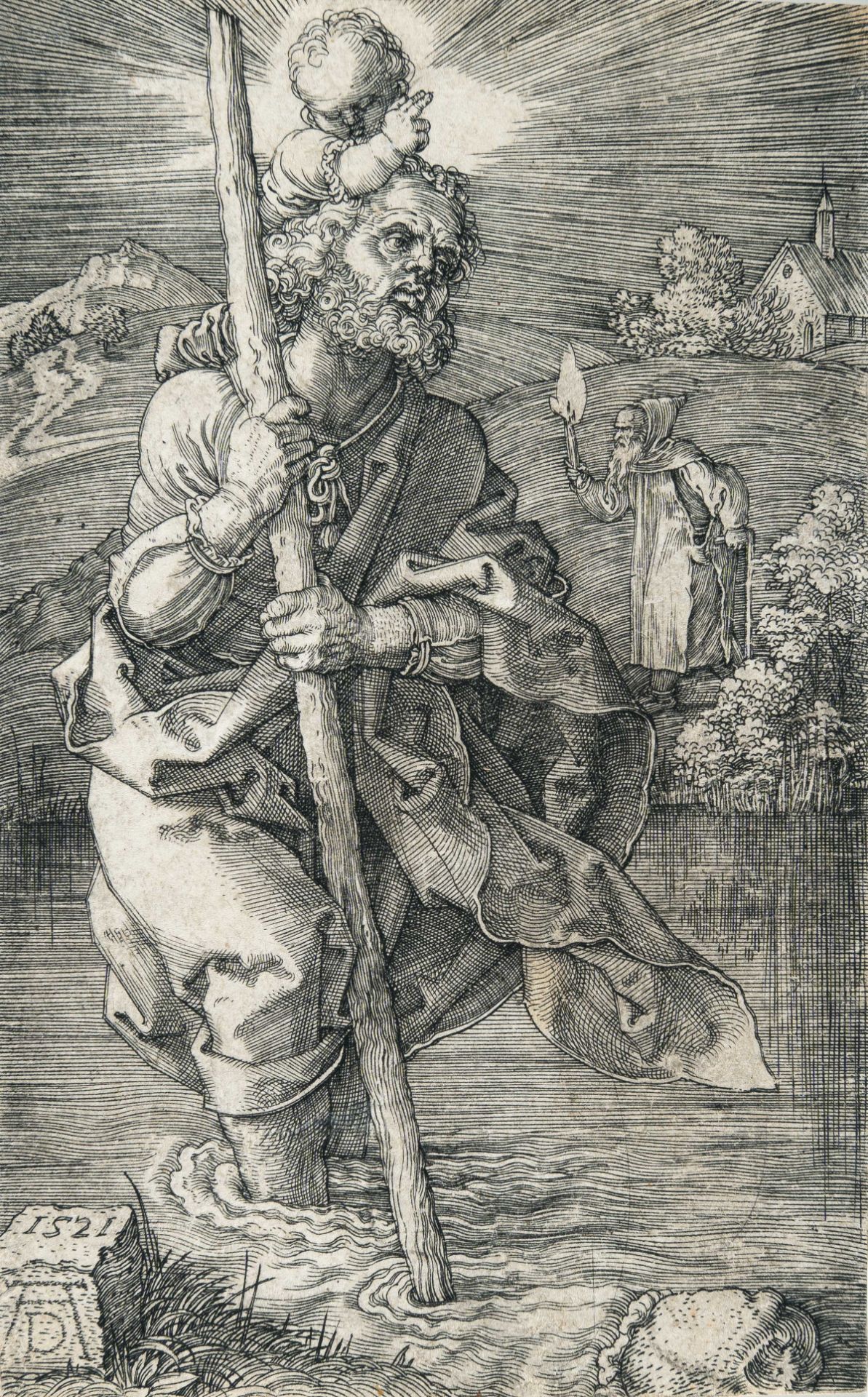 Albrecht Dürer – Saint Christopher with head turned back