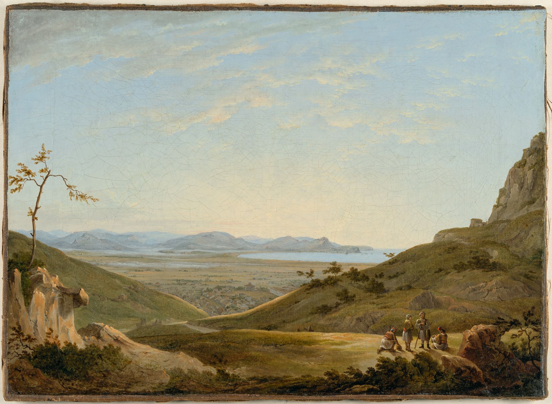 Wilhelm August Ferdinand von Stademann ? – Greek landscape with a view of Nauplia - Image 2 of 4