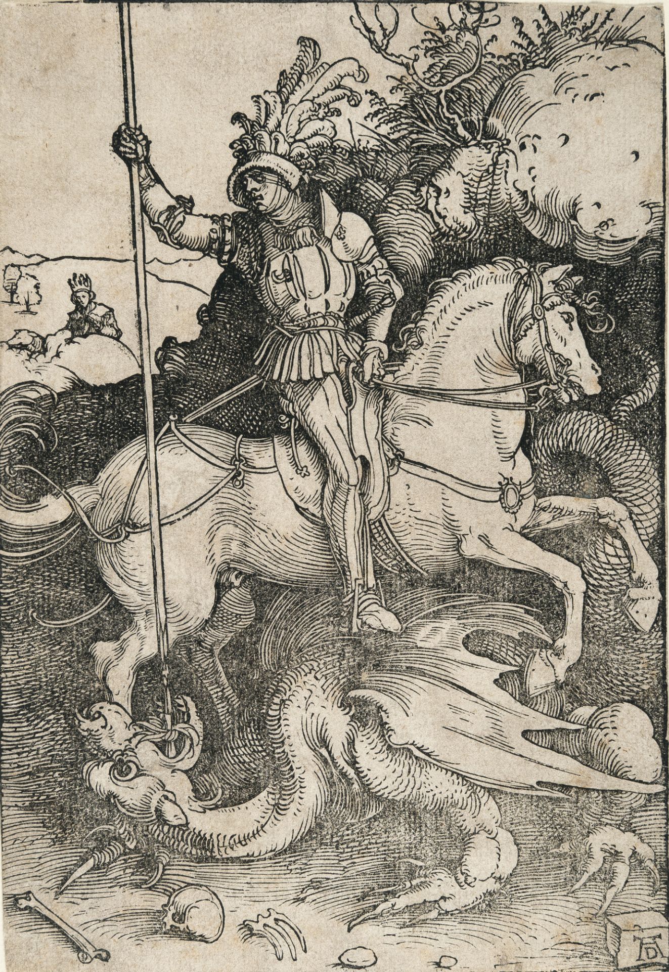 Albrecht Dürer – Saint George on horseback