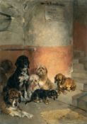 Heinrich von Zügel – Wartende Hunde (Vor dem Kunstverein)