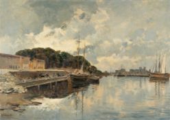 Hermann David Salomon Corrodi – Hafenansicht von Chioggia