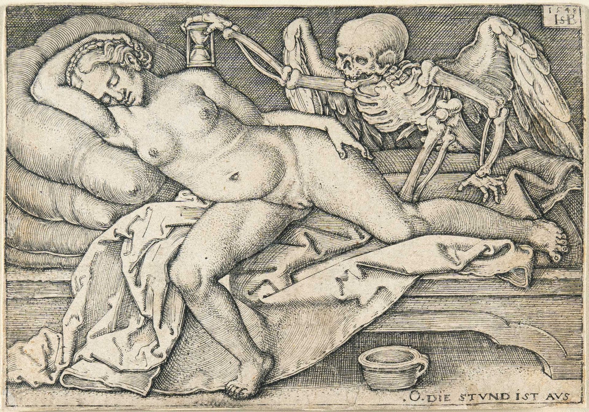 Hans Sebald Beham – Death and the Sleeping Woman