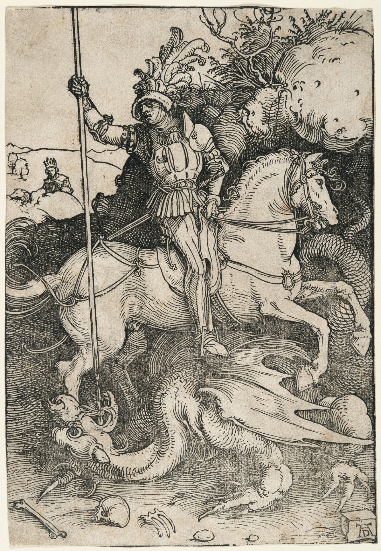 Albrecht Dürer – Saint George on horseback - Image 2 of 3