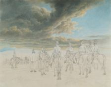 Johann Adam Klein – Kavallerie unter Wolkenhimmel