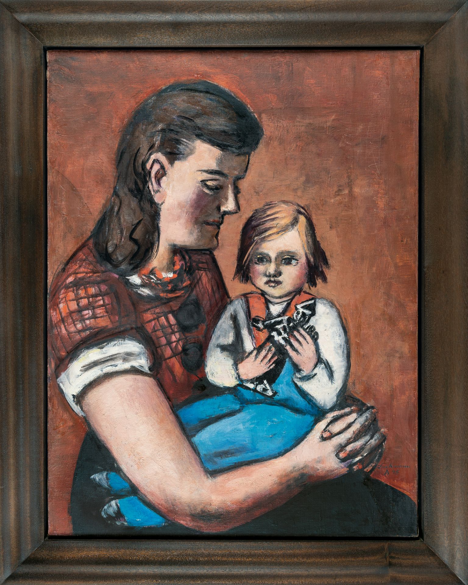 Max Beckmann (1884 Leipzig - New York 1950) – Bildnis Rietje & Nelly Lütjens (Portrait of Rietje & N - Bild 4 aus 4