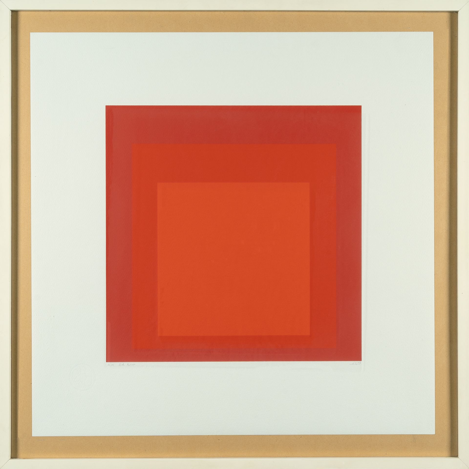 Josef Albers (1888 Bottrop - New Haven 1976) – Hommage to the Square. Edition Keller Ia - Ik (Hommag - Bild 15 aus 15