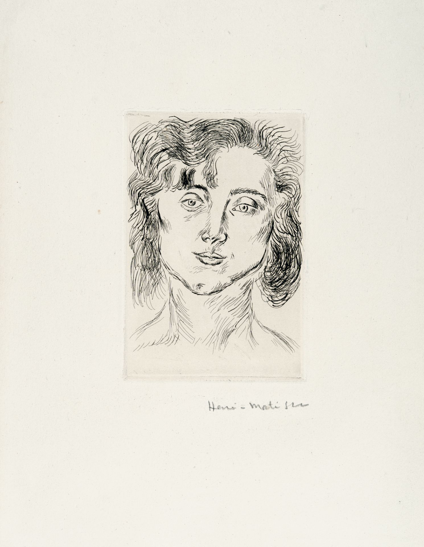 Henri Matisse (1869 Le Cateau-Cambrésis - Nizza 1954) – Mlle. M. M. (Mademoiselle Marguerite Matisse