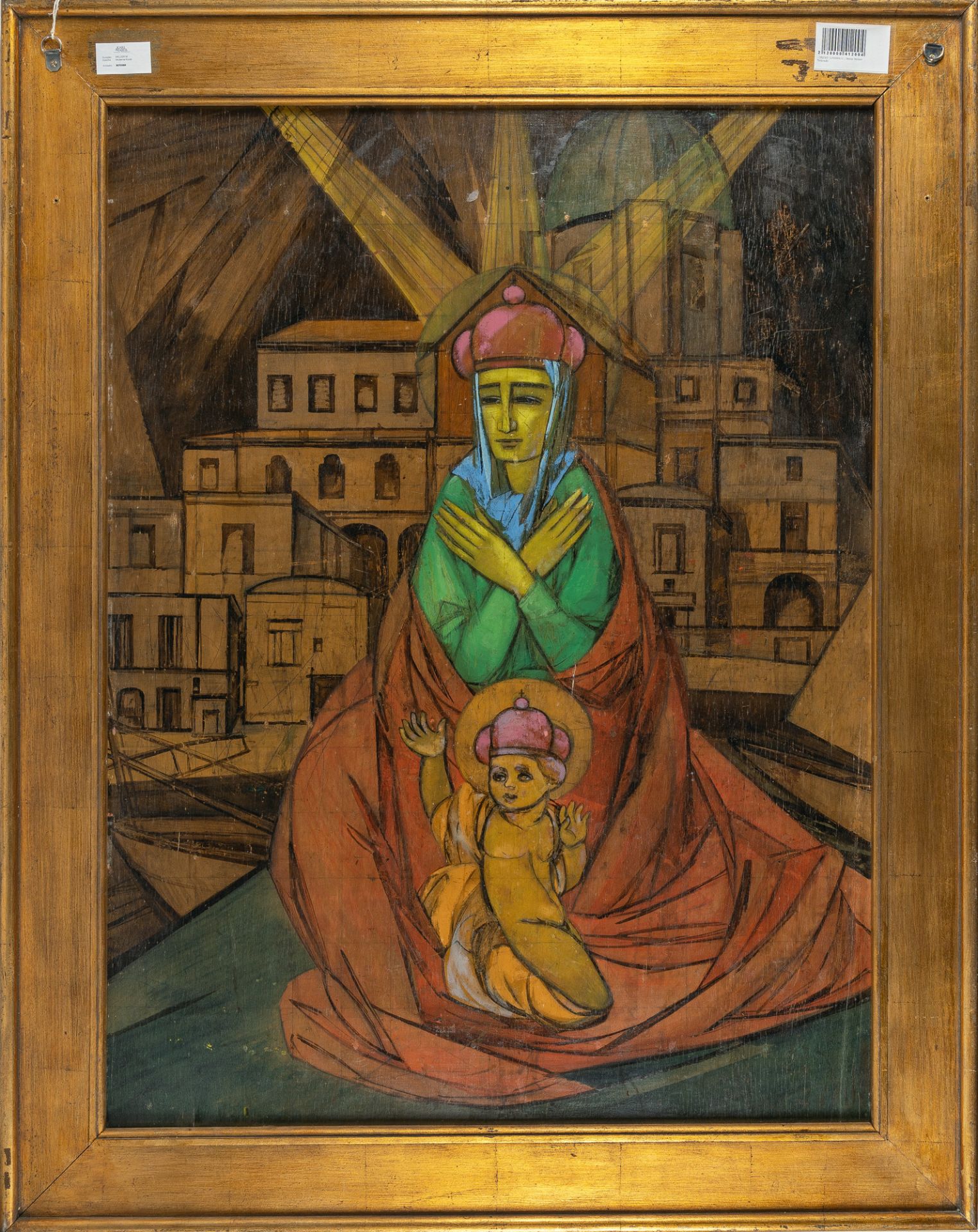 Moriz Melzer (1877 Böhmen - Berlin 1966), Recto: Fleeing figure / Verso: The Virgin of - Image 3 of 3