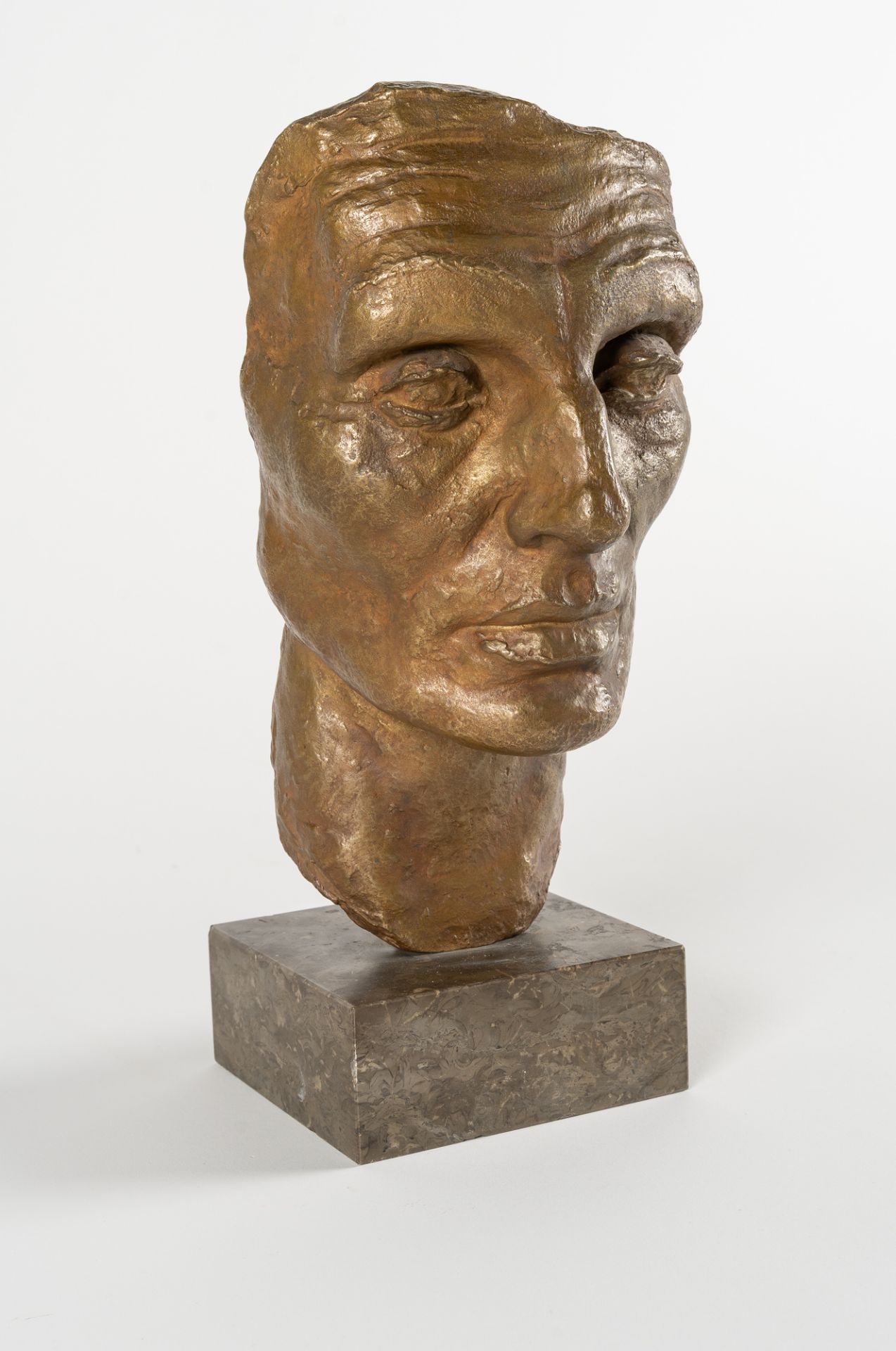 Renée Sintenis (1888 Glatz/Schlesien - Berlin 1965), Self portraitBronze with golden brown patina, - Image 3 of 6