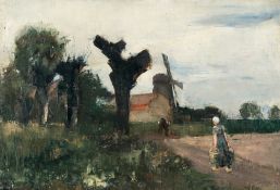 Lesser Ury (1861 Birnbaum/Posen - Berlin 1931) – Weg zur Mühle (The Way to the Mill)
