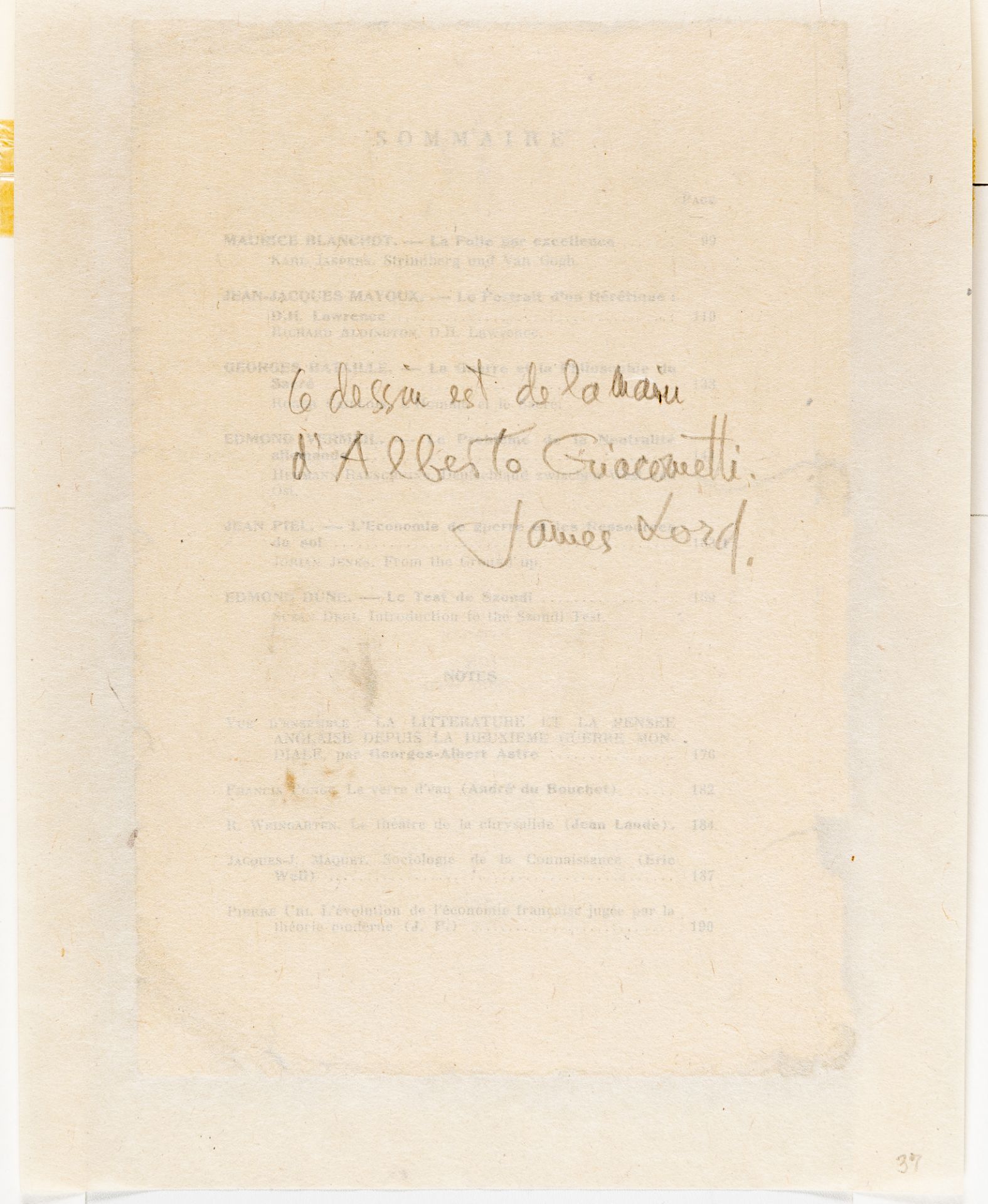 Alberto Giacometti (1901 Borgonovo - Chur 1966), Studies of headsPen and Indian ink on newspaper - Image 3 of 4