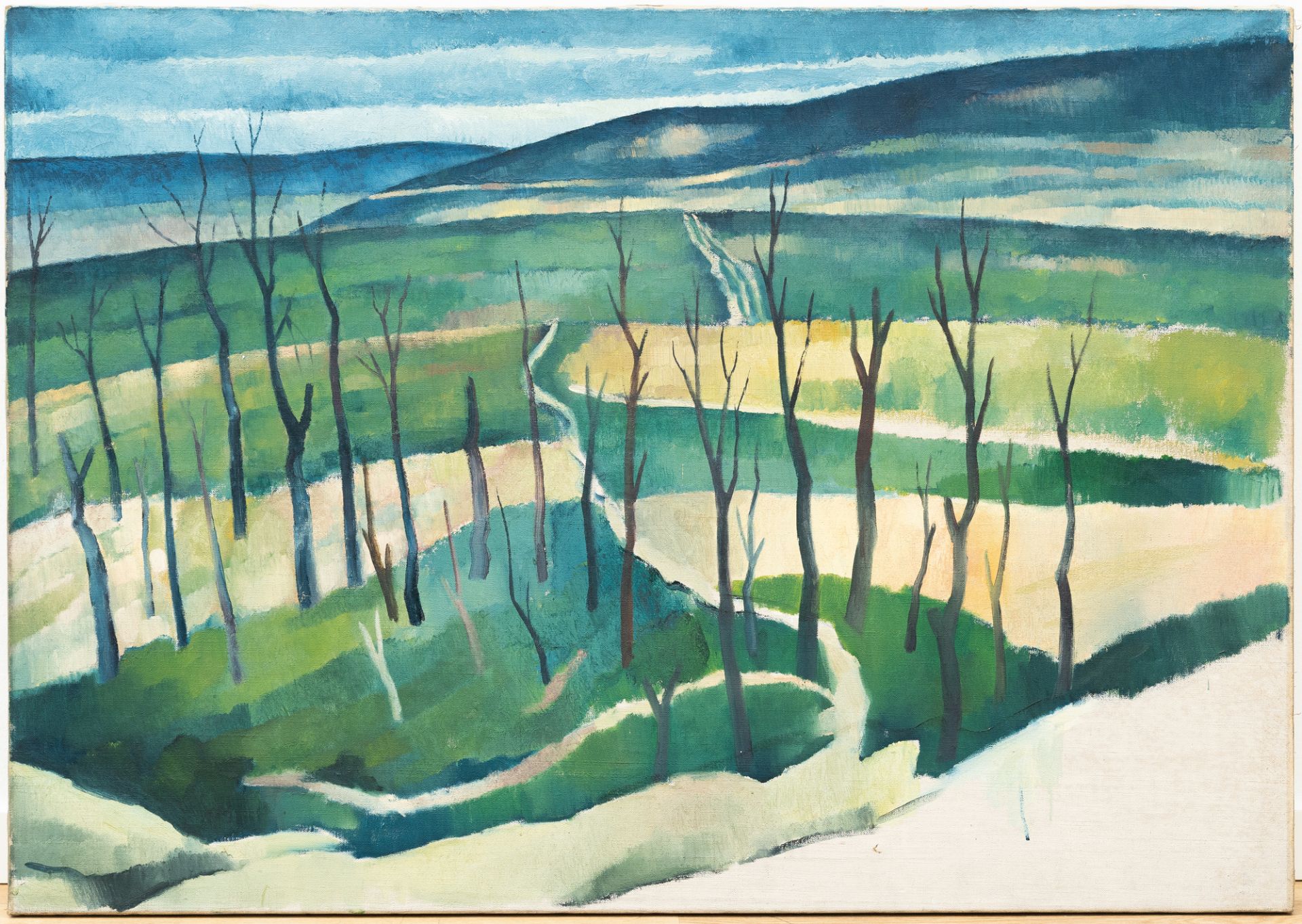 Adolf Erbslöh (1881 New York - Irschenhausen 1947), Shot forest (Height 304)Oil on canvas. (1916). - Image 2 of 4