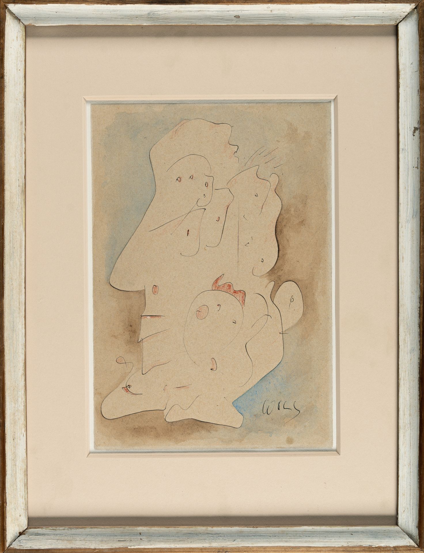 Wols (Alfred Otto Wolfgang Schulze) (1913 Berlin - Paris 1951), Arabesques de Visages et le naseau - Image 4 of 4