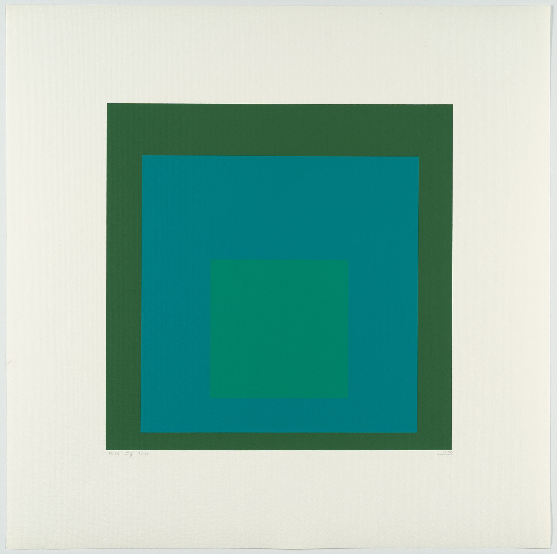 Josef Albers (1888 Bottrop - New Haven 1976) – Hommage to the Square. Edition Keller Ia - Ik (Hommag - Bild 6 aus 15