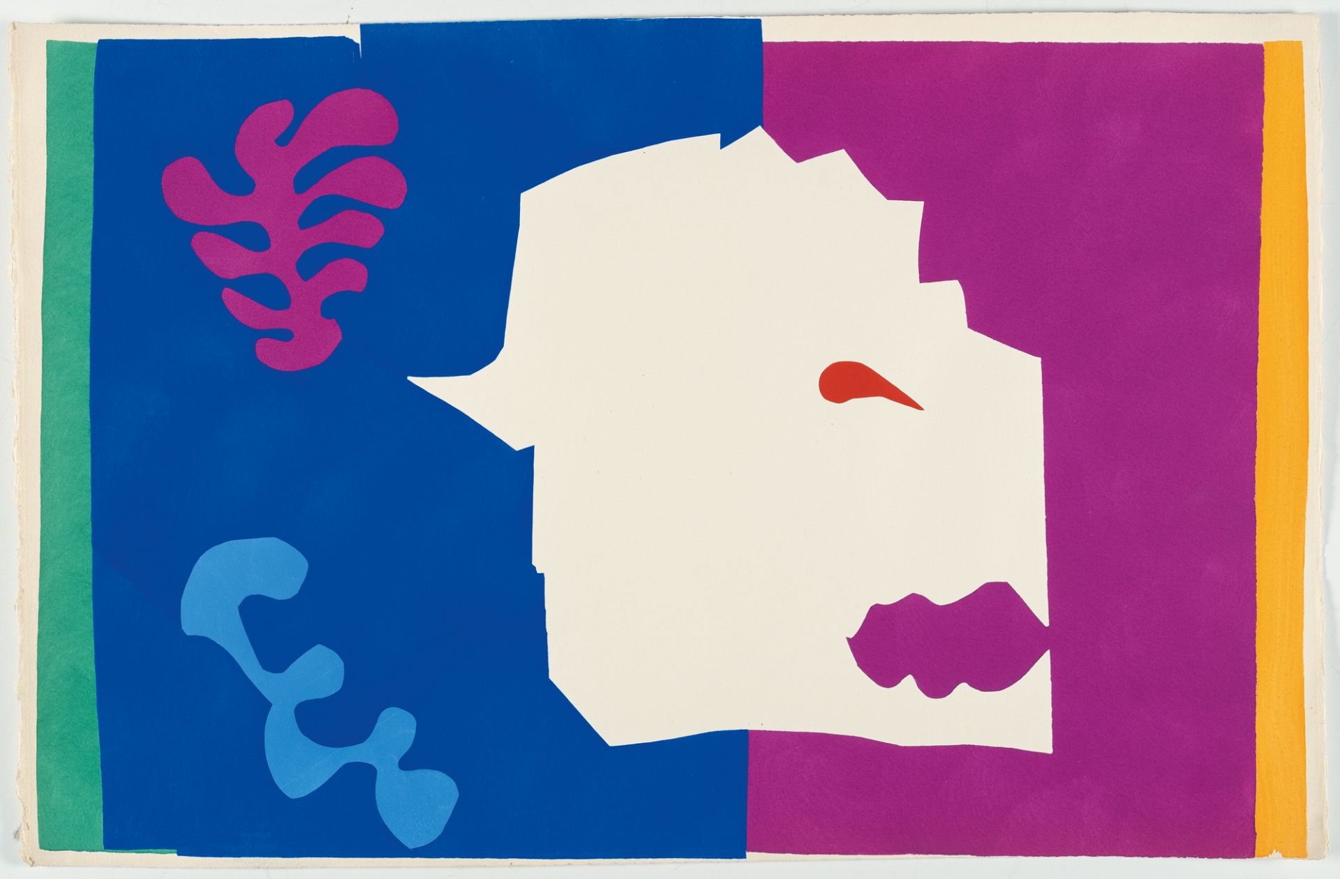 Henri Matisse (1869 Le Cateau-Cambrésis - Nizza 1954), Le LoupPochoir on wove by Arches. (1947). Ca. - Image 2 of 3