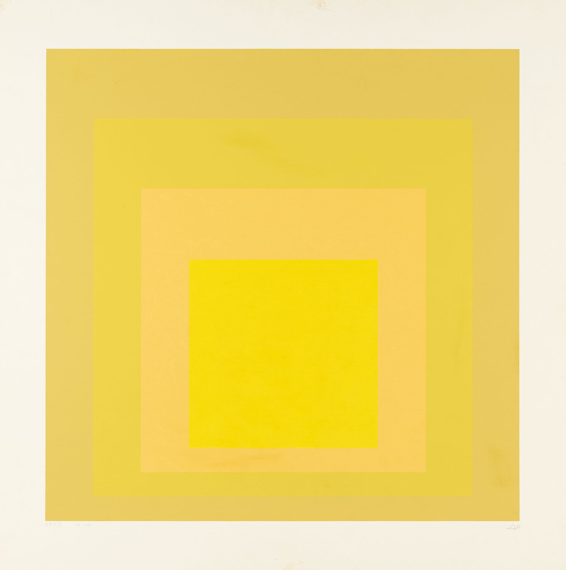 Josef Albers (1888 Bottrop - New Haven 1976), “SP-II”Silkscreen in colours on cardboard by