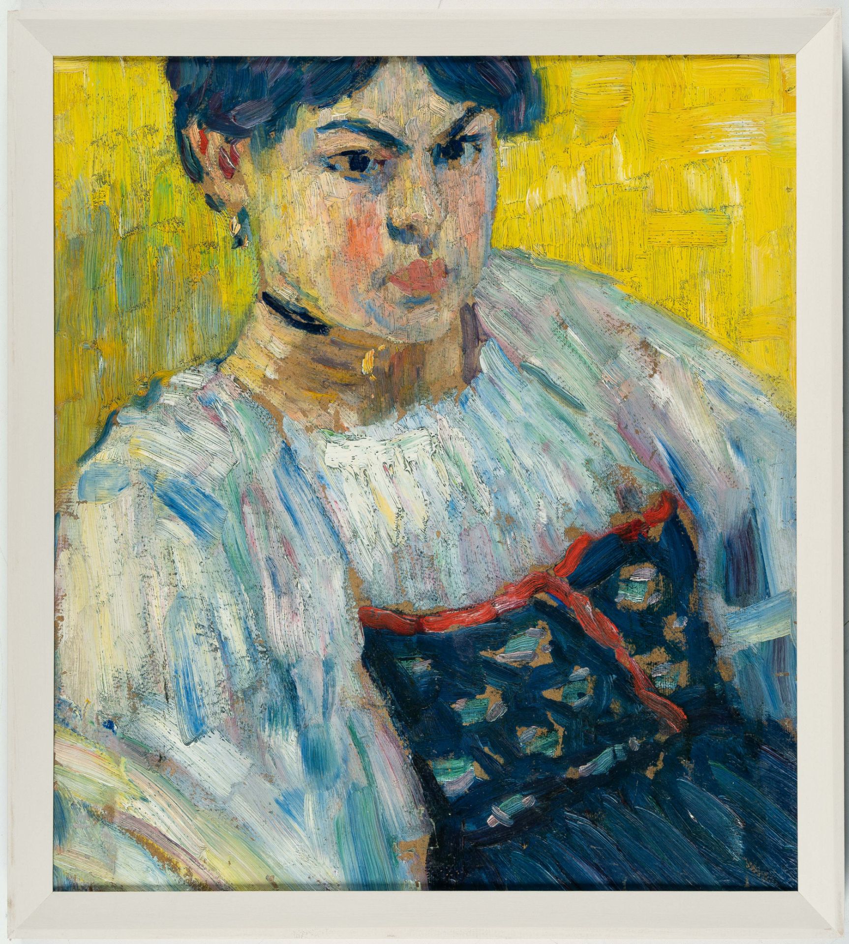 Alexej von Jawlensky (1864 Torschok - Wiesbaden 1941), Woman in traditional costume (Bust of a young - Image 2 of 4