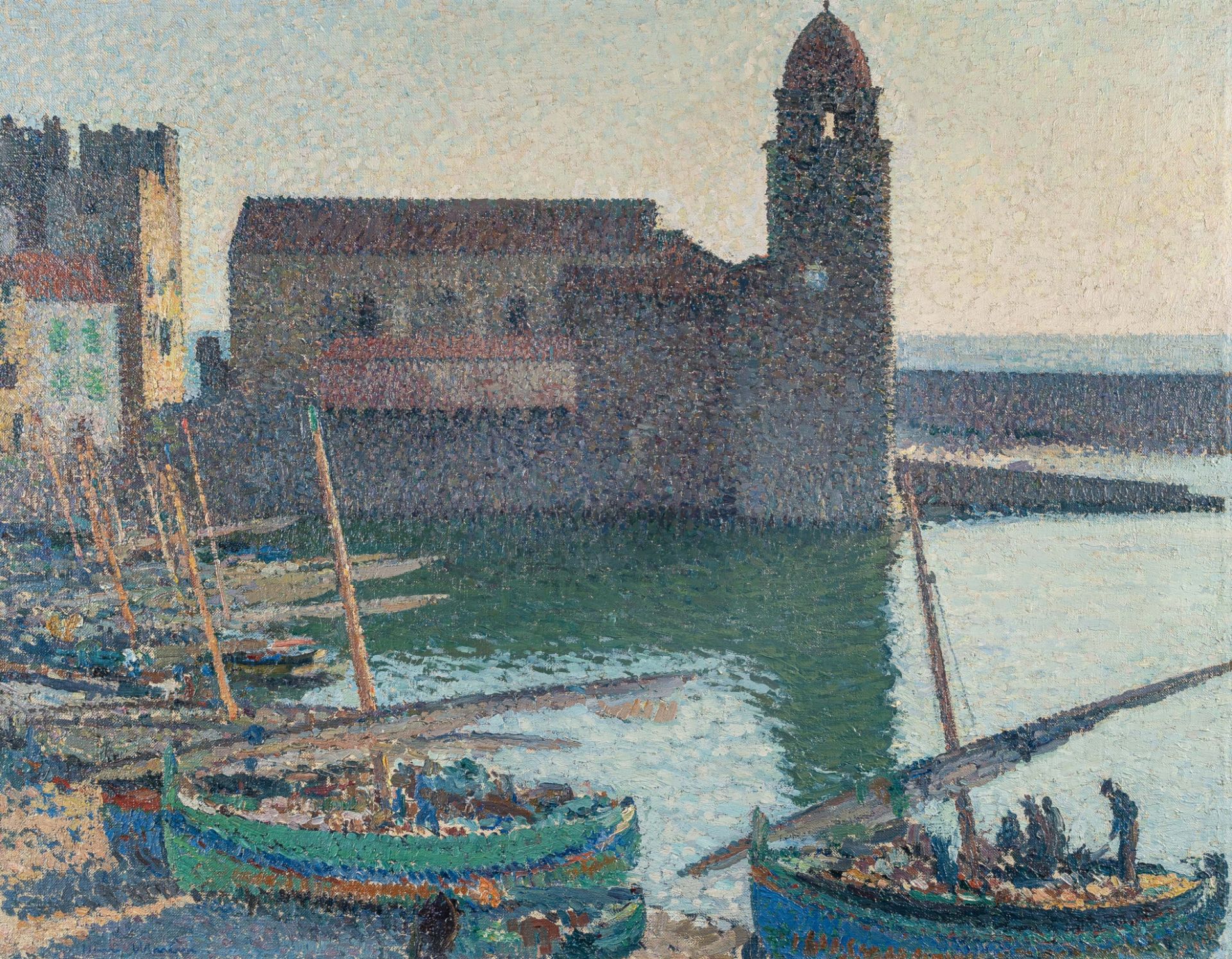 Henri Jean Guillaume Martin (1860 Toulouse - Labastide-du-Vert 1943) – Le Port de Collioure (Le Port