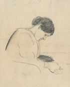 August Macke (1887 Meschede - Perthes-lès-Hurlus 1914) – Frauenstudie (Study of a woman)