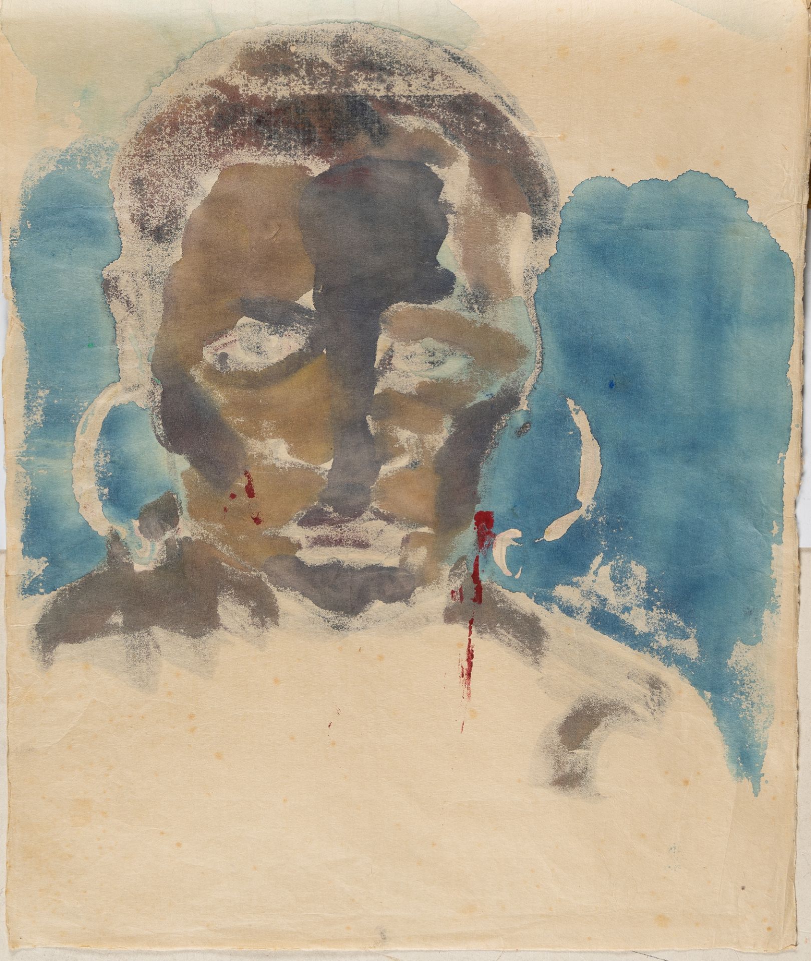 Emil Nolde (1867 Nolde - Seebüll 1956), “Papua woman”Watercolour and Indian ink on Japanese laid - Image 3 of 4