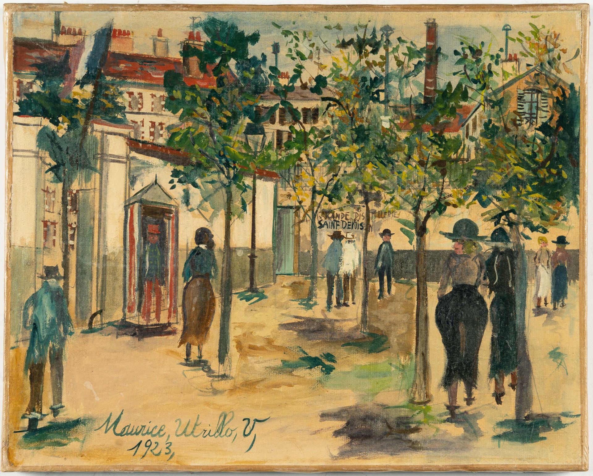 Maurice Utrillo (1883 Paris - Dax 1955), La Distillerie à Saint DenisGouache on paper, laid down - Image 2 of 4