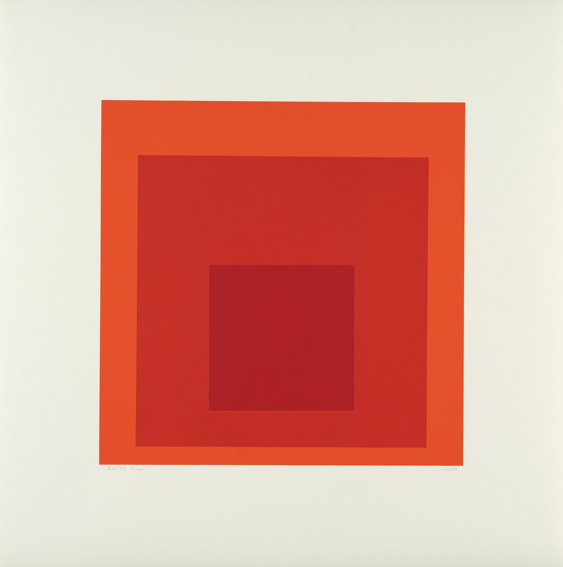 Josef Albers (1888 Bottrop - New Haven 1976) – Hommage to the Square. Edition Keller Ia - Ik (Hommag