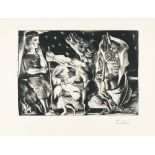 Pablo Picasso (1881 Málaga - Mougins bei Cannes 1973), Minotaure aveugle guidé par une fillette dans