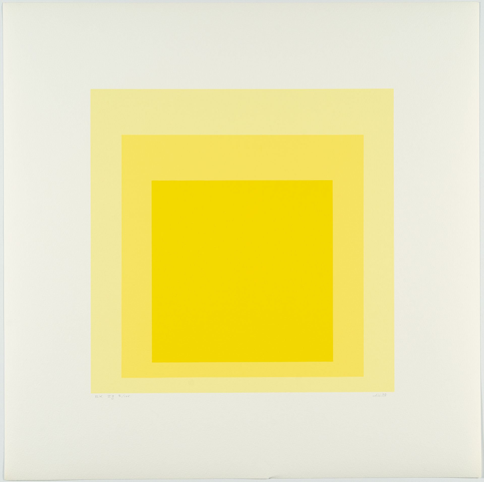 Josef Albers (1888 Bottrop - New Haven 1976) – Hommage to the Square. Edition Keller Ia - Ik (Hommag - Bild 5 aus 15