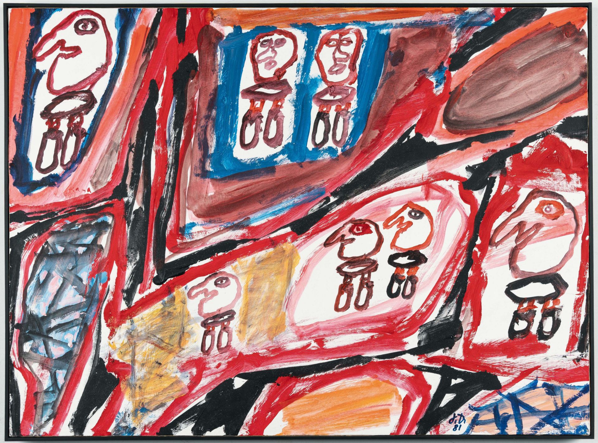 Jean Dubuffet (1901 Le Havre - Paris 1985) – Site avec 7 Personnages (Site avec 7 Personnages) - Bild 2 aus 4