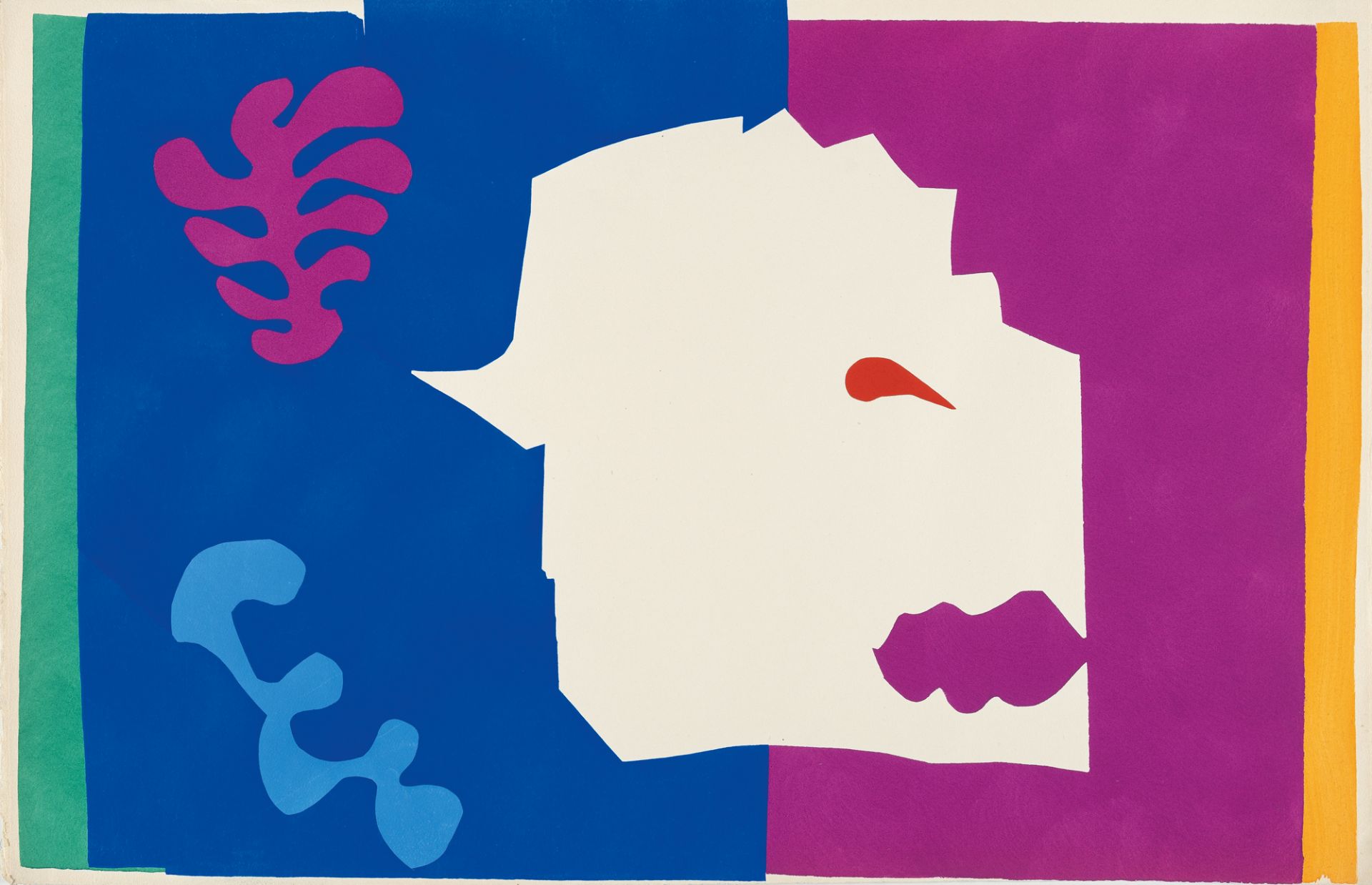 Henri Matisse (1869 Le Cateau-Cambrésis - Nizza 1954), Le LoupPochoir on wove by Arches. (1947). Ca.