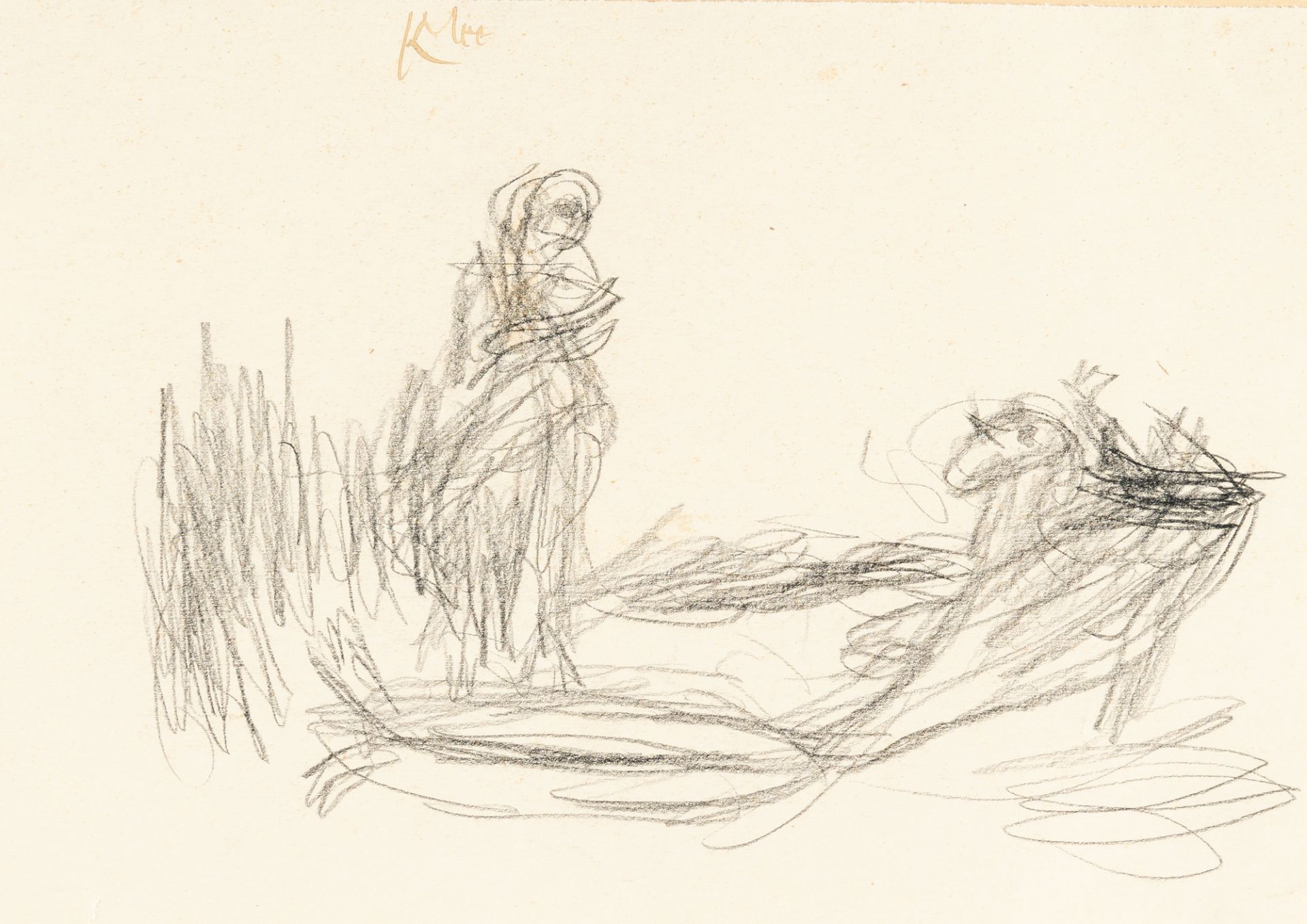 Paul Klee (1879 Münchenbuchsee - Muralto-Locarno 1940), DiscoveryPencil on cream wove, laid down
