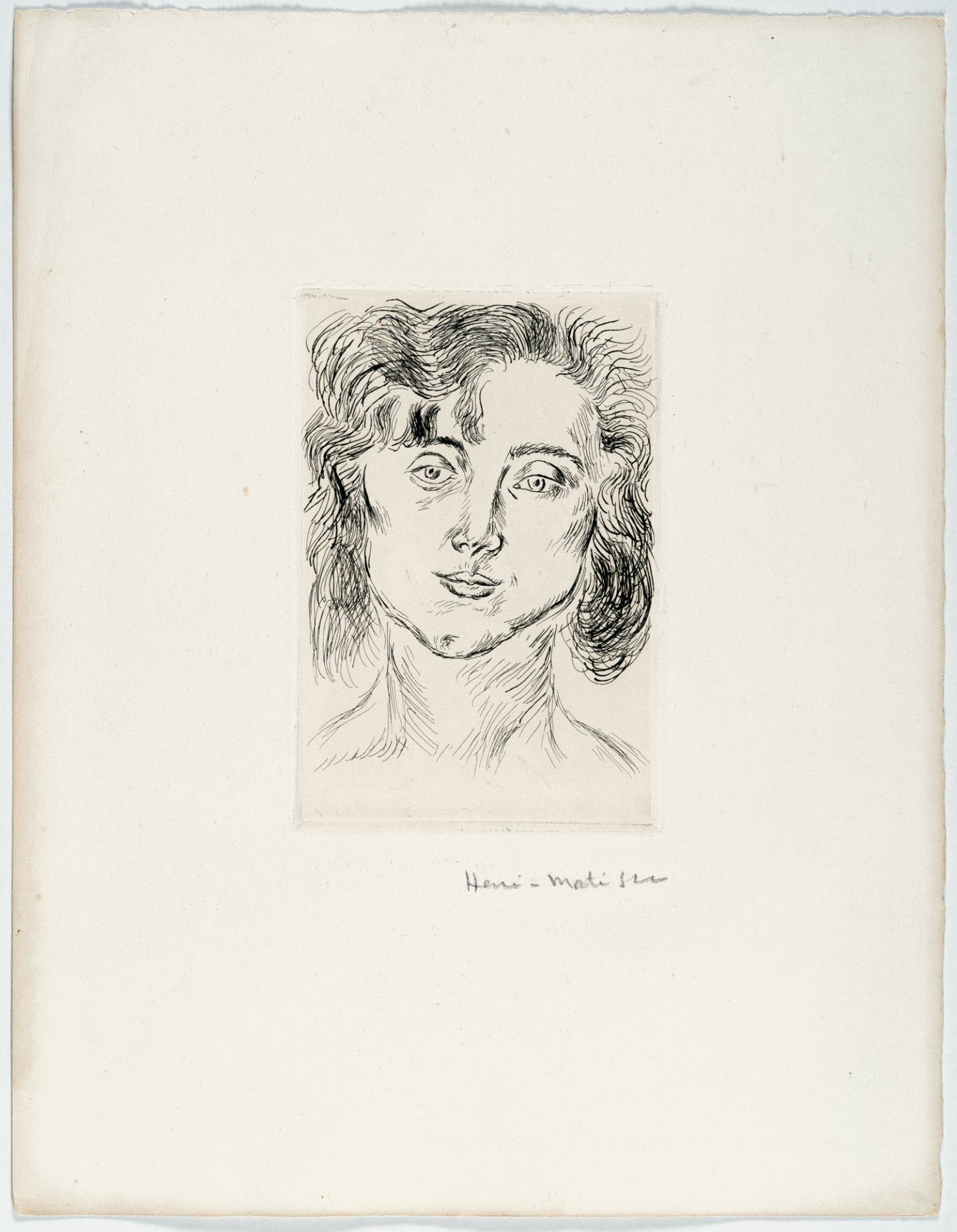 Henri Matisse (1869 Le Cateau-Cambrésis - Nizza 1954) – Mlle. M. M. (Mademoiselle Marguerite Matisse - Bild 2 aus 3