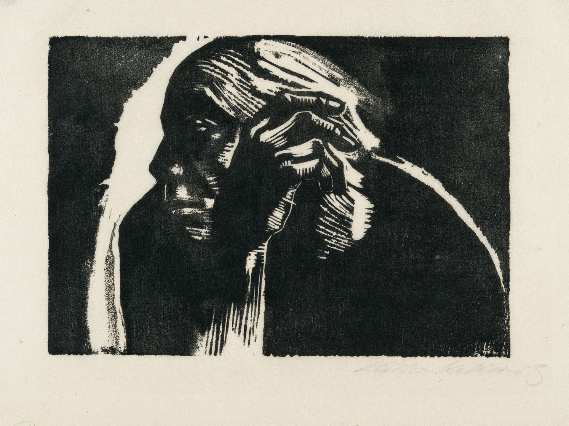 Käthe Kollwitz (1867 Königsberg - Moritzburg 1945) – Selbstbildnis (Self portrait)