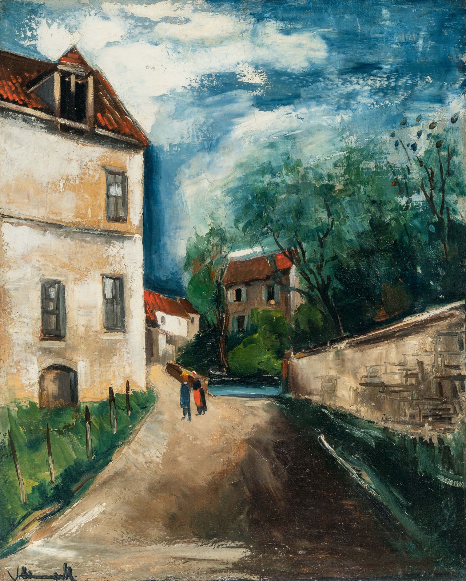 Maurice de Vlaminck (1876 Paris - Rueil-la-Gadelière 1958), Paysage CezannienOil on canvas, edges