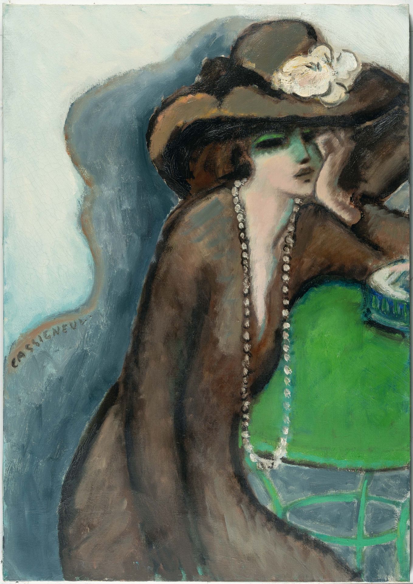 Jean-Pierre Cassigneul (1935 Paris) – „La Table verte“ (“La Table verte”) - Bild 2 aus 3