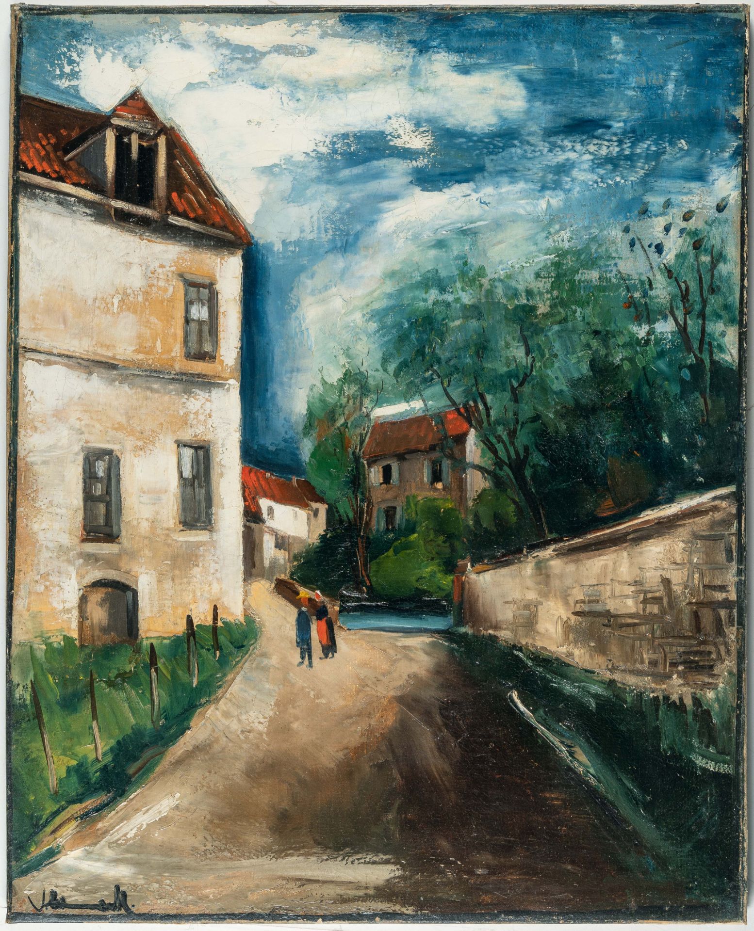 Maurice de Vlaminck (1876 Paris - Rueil-la-Gadelière 1958), Paysage CezannienOil on canvas, edges - Image 2 of 4