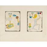 Victor Brauner (1904 Piatra Neamt - Paris 1966), Untitled2 hand-coloured etchings with aquatint on