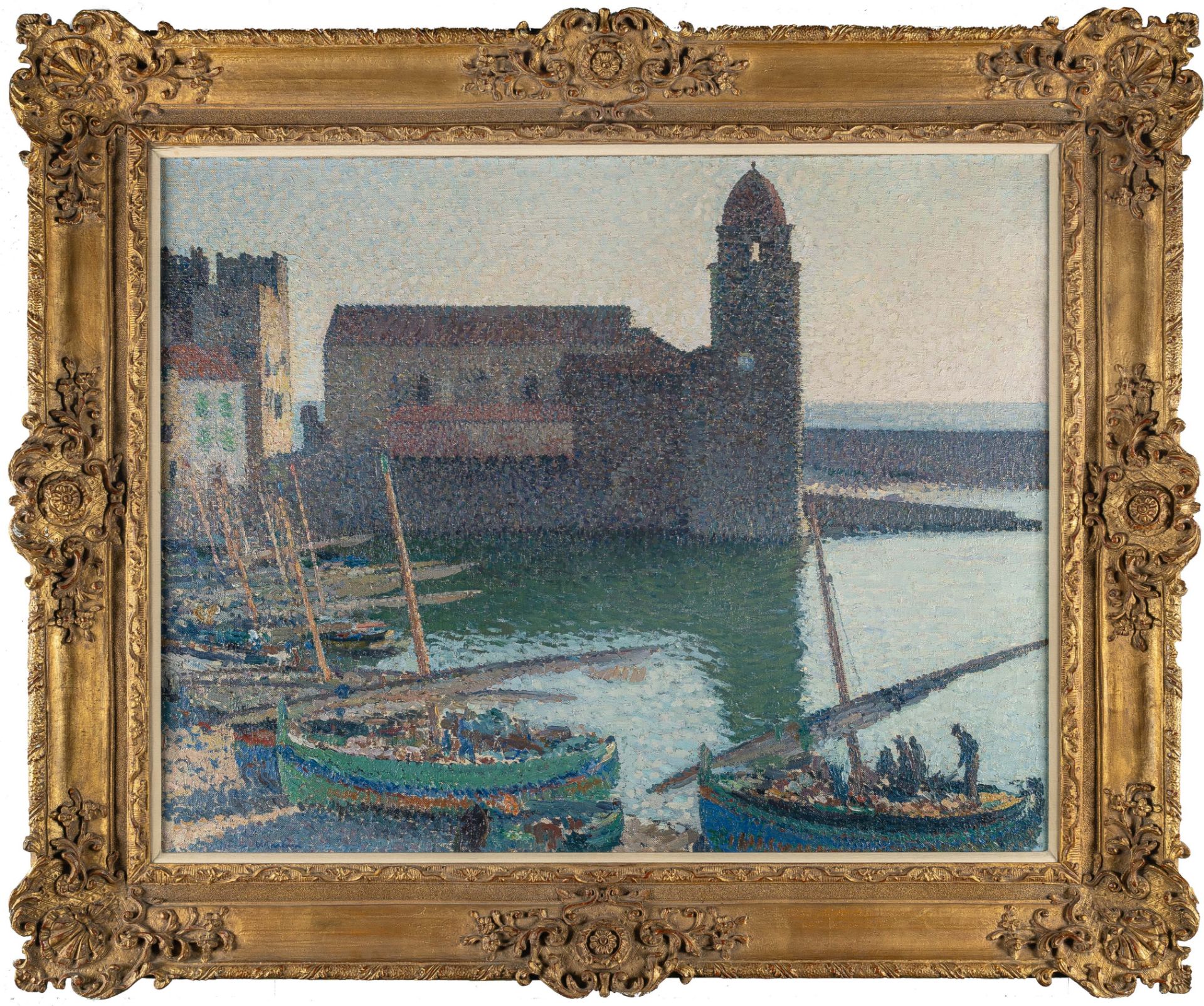 Henri Jean Guillaume Martin (1860 Toulouse - Labastide-du-Vert 1943), Le Port de CollioureOil on - Image 4 of 4